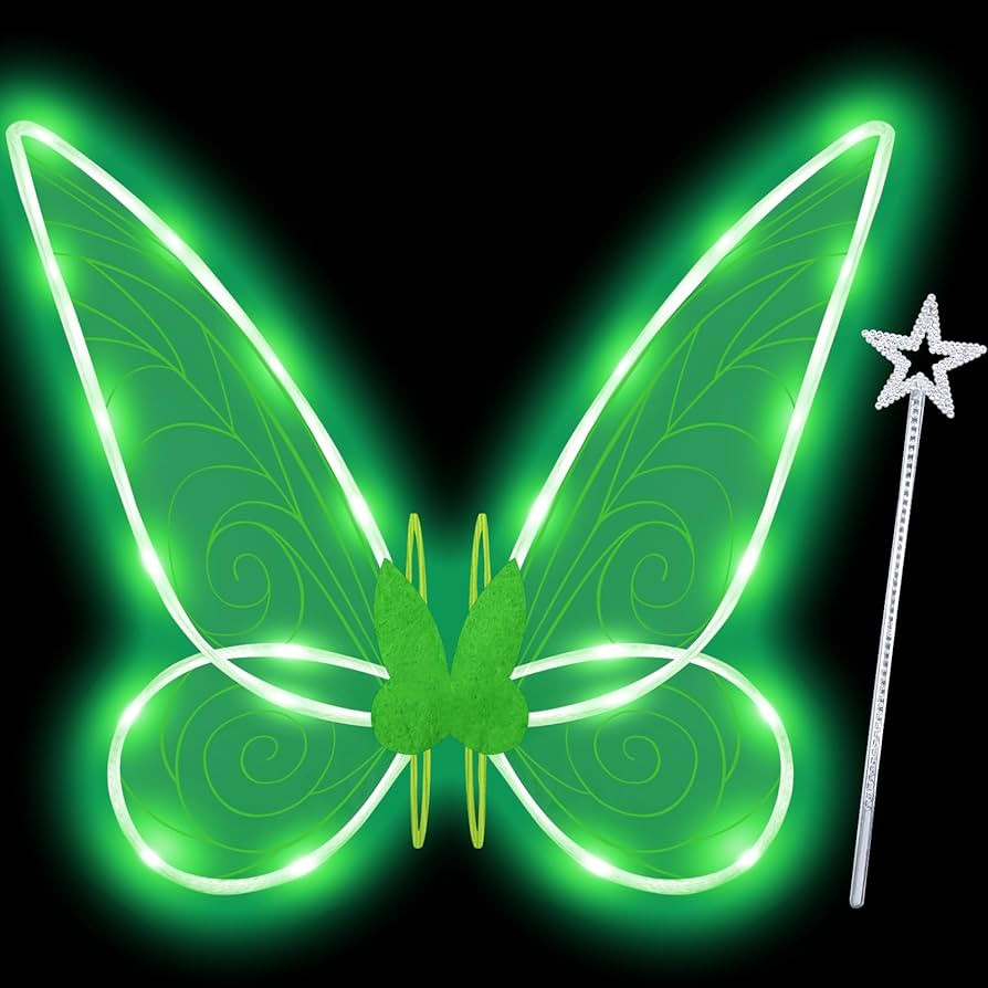 Goenb Fairy Wings LED, Fairy Wings Adult Fairy Costume Women's Fairy Wings Fairy Winx Club Costum... | Amazon (DE)
