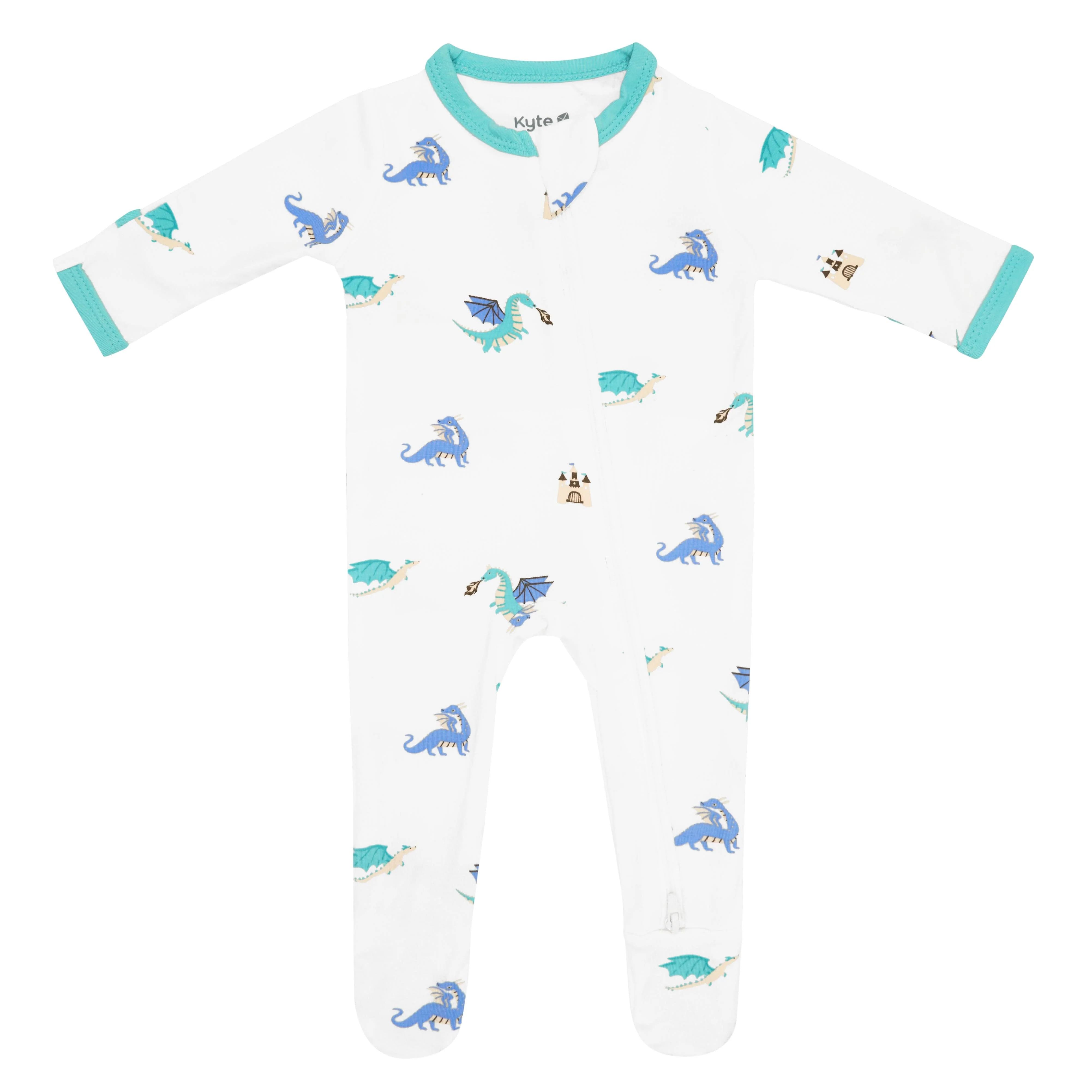 Zippered Footie in Dragon | Kyte BABY