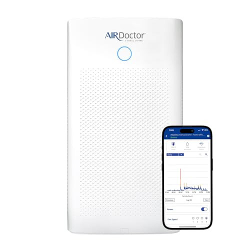 AIRDOCTOR AD5500i SMART HEPA Air Purifier for Extra Large Spaces & Open Concepts with UltraHEPA, Carbon & VOC Filters - Captures particles 100x Smaller than HEPA Standard (AirDoctor 5500i Smart) | Amazon (US)