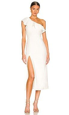 Show Me Your Mumu Florentine Midi Dress in White Stretch from Revolve.com | Revolve Clothing (Global)