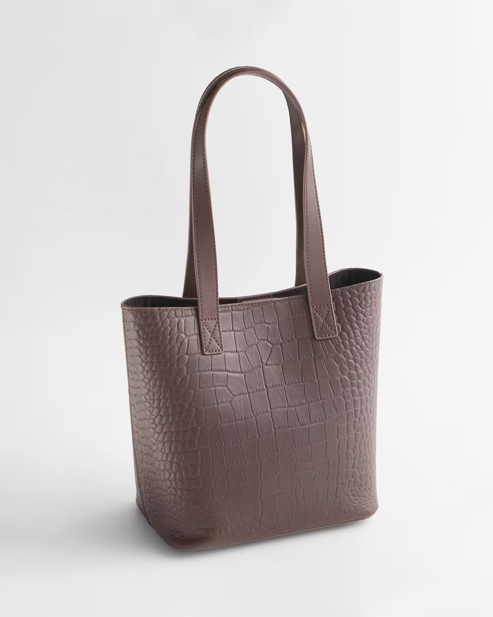 Crocodile Motif Leather Tote Bag | Chico's