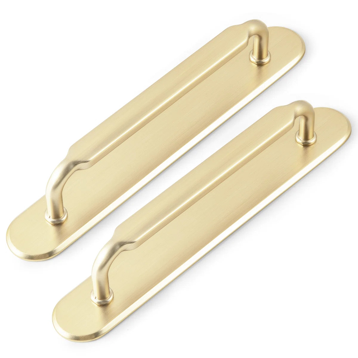 Goo-Ki Zinc Alloy Cabinet Pull With Detachable Backplate Model G028, Champagne Bronze & Antique B... | Wayfair North America