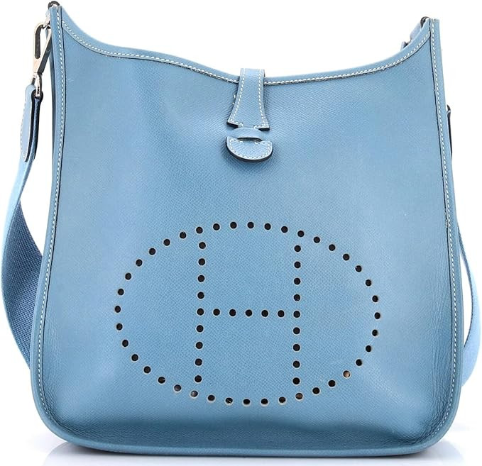 Amazon.com: Hermès, Pre-Loved Evelyne Bag Gen I Epsom PM, Bleu Jean : Amazon Luxury | Amazon (US)