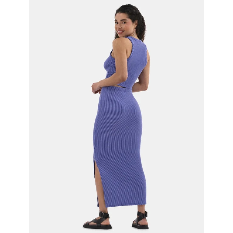 No Boundaries Tank and Midi Skirt Set, 2-Piece, Women's | Walmart (US)