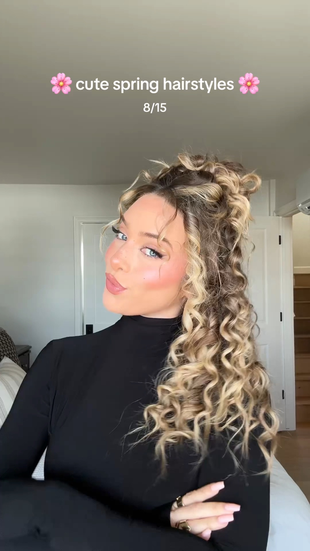 Curly half up bun! 

#LTKFindsUnder100 #LTKBeauty