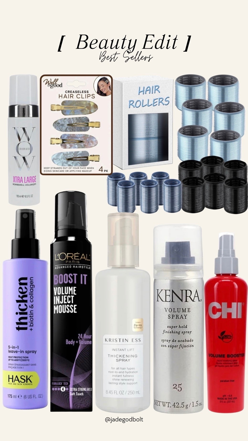 Beauty edit best sellers from Walmart! 

Hair clips, hair rollers, hair spray, conditioner, volume

#LTKselfcare #LTKgrwm #LTKBeauty