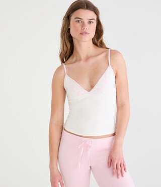 Floral Crisscross Sleep Cami | Aeropostale