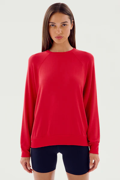 Andie Fleece Sweatshirt - Pirate Red | SPLITS59 | Splits59.com