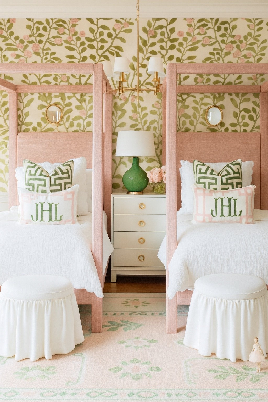 The sweetest double room with all the pink and green accents 

#bedroom #kidsroom #ltkhome #sale 

#LTKKids #LTKHome #LTKSaleAlert