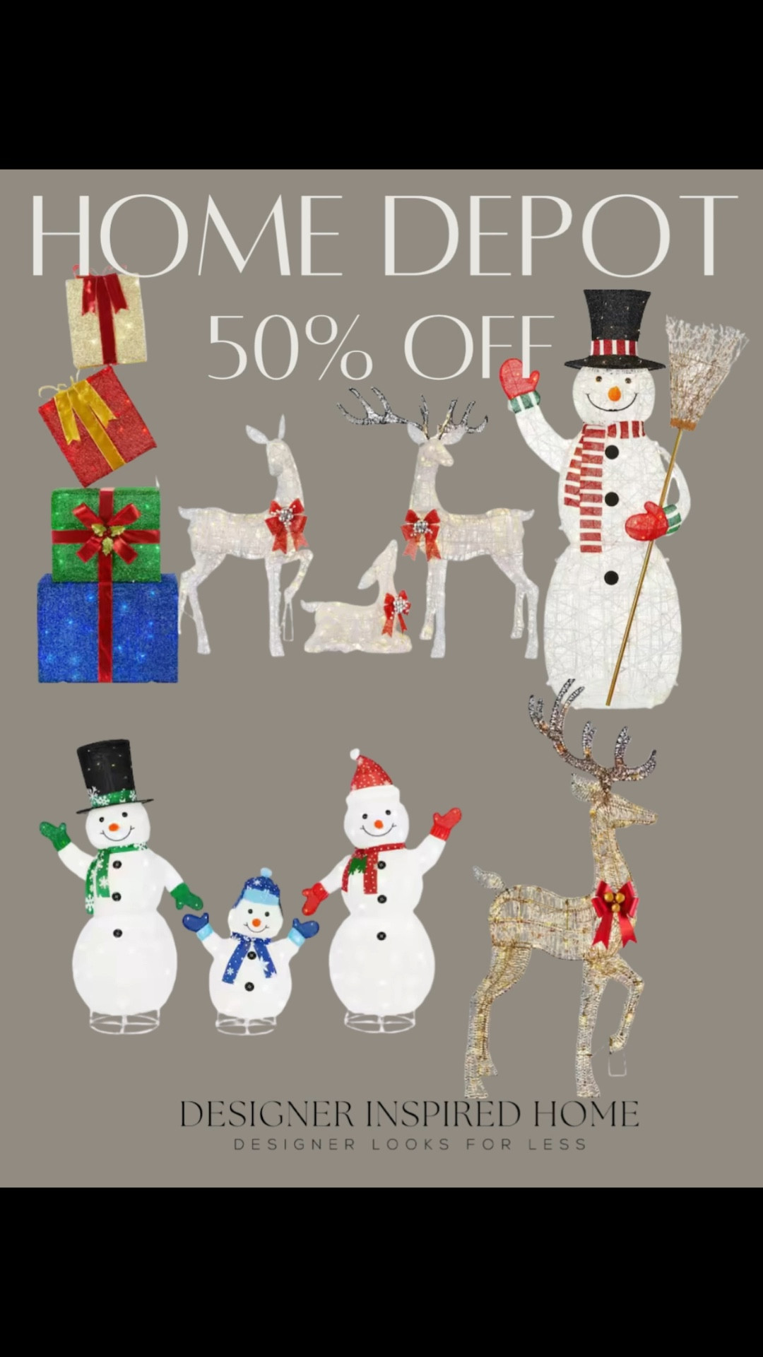 Home Depot Christmas outdoor decor 50% off! These are selling quick! 

#LTKSaleAlert #LTKHoliday #LTKFindsUnder100