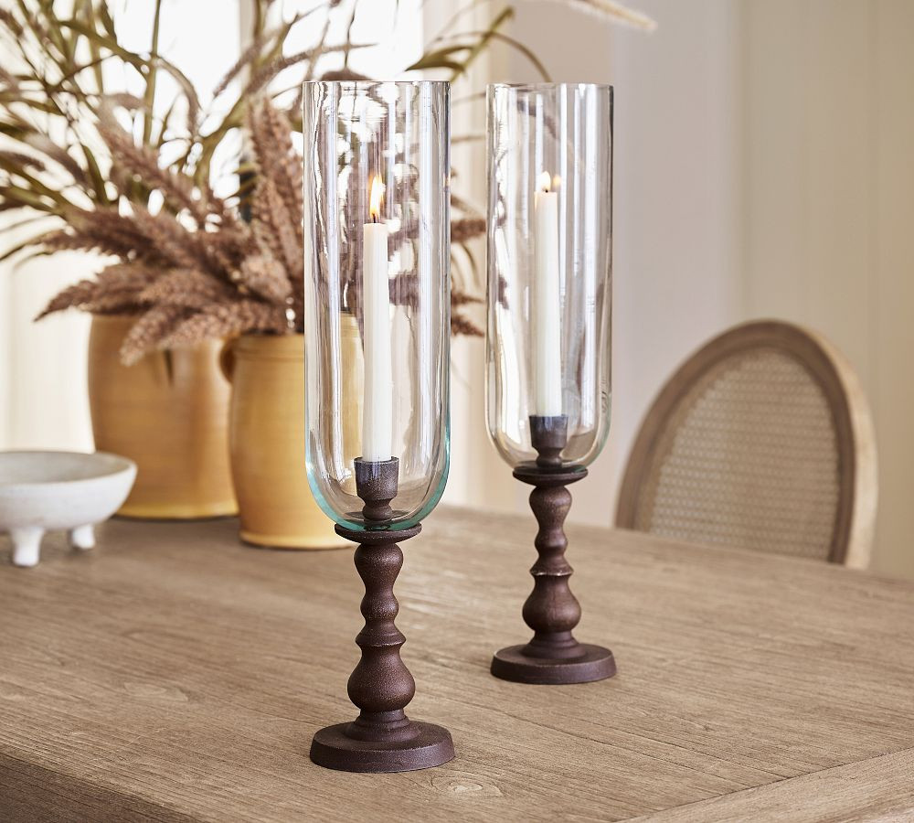Napa Bronze Hurricane Candleholder | Pottery Barn (US)
