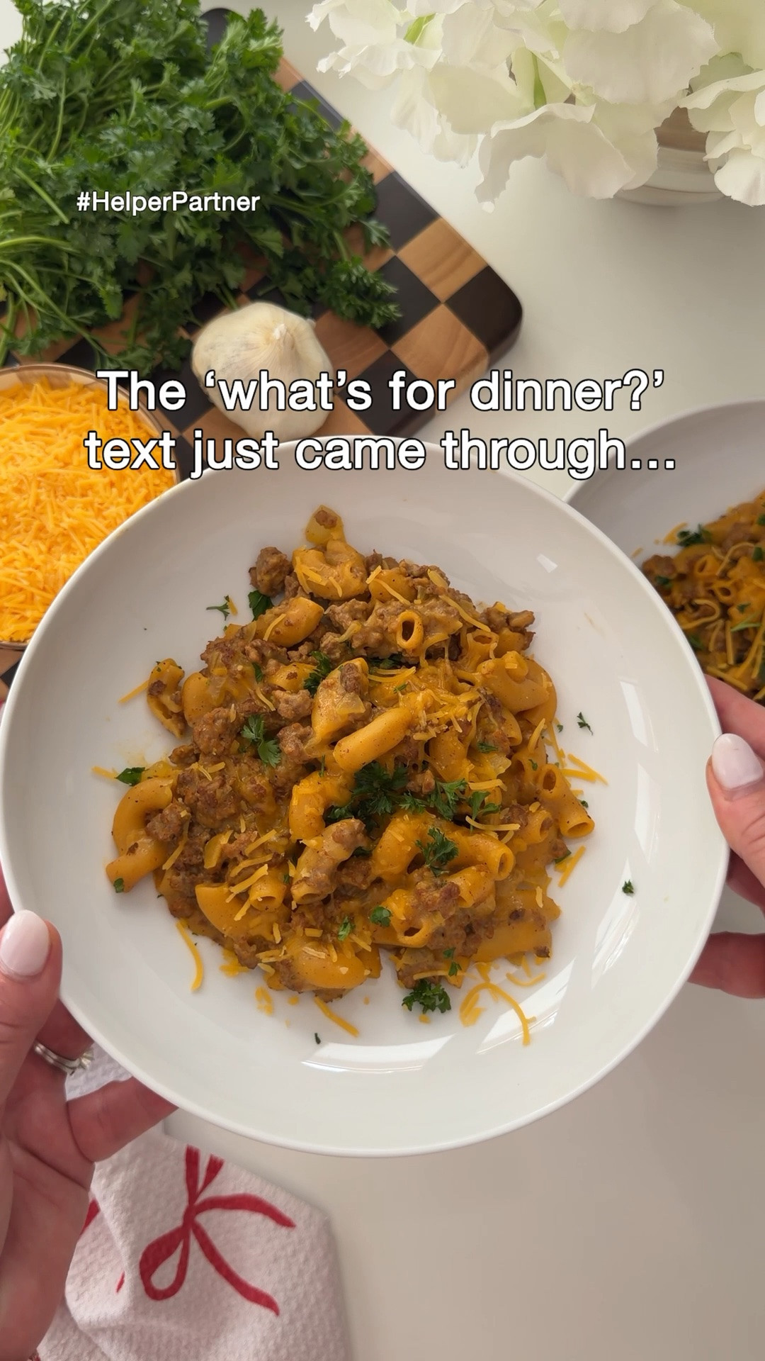 #HelperPartner Busy weeknight dinner and don’t know what to make? Helper helps with that! Some nights, the easiest dinners end up being everyone’s favorite. 🤍 I love that Helper makes it easy to get a delicious dinner on the table in under 20 minutes, and I can always add my own spin with a few simple ingredients already in my kitchen. This Cheeseburger Macaroni topped with extra cheddar and fresh parsley is such an easy weeknight win—and it helps me feed my family for less than takeout. Grab a box of @helper at Kroger and make it your own! ✨ 

#HelperHelpsWithThat

#LTKHome #LTKfoodie #LTKmomlife