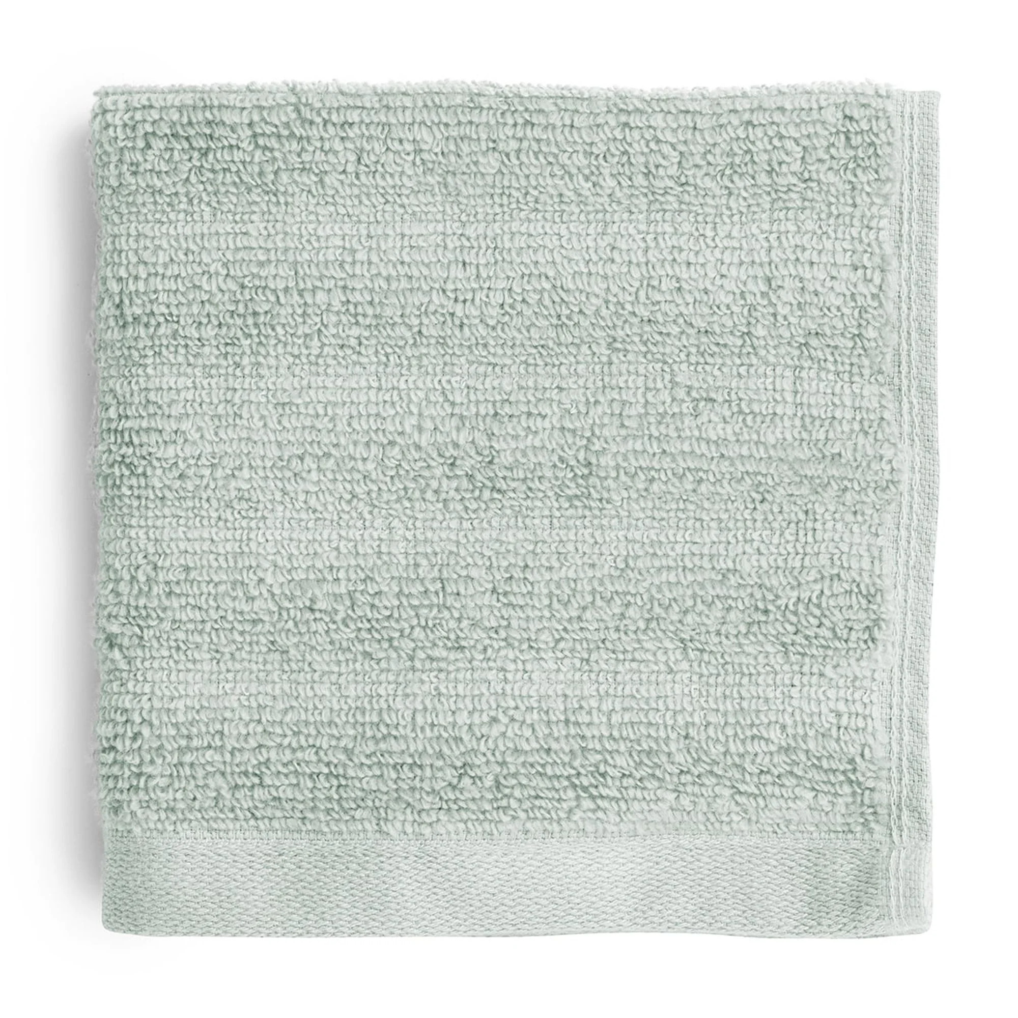 Mainstays Performance Textured Washcloth, 12" x 12", Soft Sea - Walmart.com | Walmart (US)