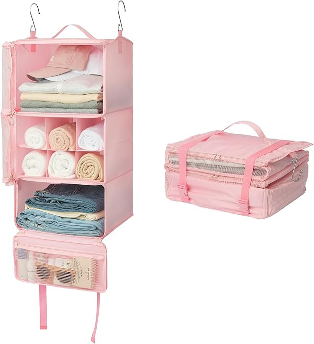 GRANNY SAYS Hanging Packing Cubes for Travel, Large Portable Hanging Suitcase Organizer, Foldable... | Amazon (US)