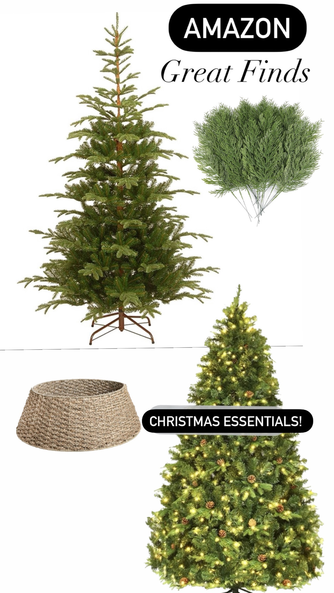 My favorite Christmas Essentials! Christmas Tree, Garland, Collard 

#LTKHoliday #LTKhome #LTKstyletip