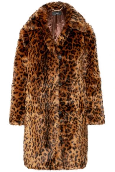 Leopard-print faux fur coat | NET-A-PORTER (UK & EU)