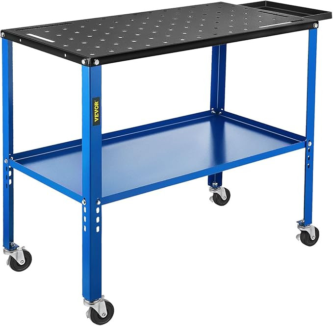 VEVOR Welding Table, 18" x 36", Portable Welding Workbench with 1200lb Load Capacity, 0.11" Thick... | Amazon (US)