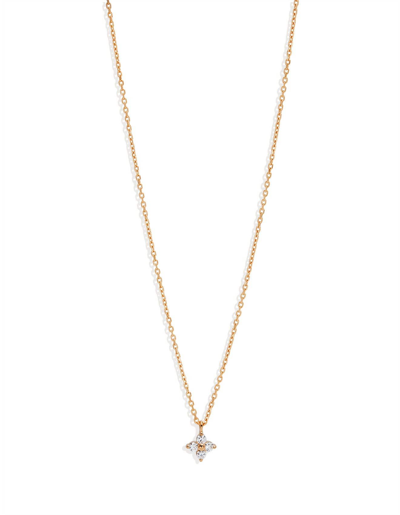 Gold Crystal Bloom Necklace | David Jones (Australia & New Zealand)