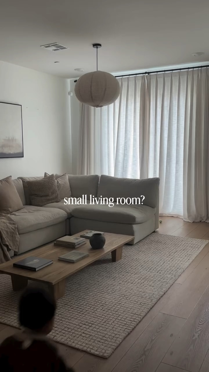 small living room? same here! and honestly.. i’ve started to prefer it (+ they’re cozier anyway)

1. fewer pieces, bigger ones that actually make sense (like our rug, sofa, and coffee table)
2. left space open instead of filling every corner of the room 
3. focused on how the room feels, not just how it looks

🤍 save this if you don’t know what to do with your small living room & need inspo 
🤍 follow @neutralsbydanee for more real-life home ideas that actually work & home inspo 

🏷️ small spaces, small homes, small home ideas and hacks, small living rooms, small living room ideas, renter friendly homes and ideas, renter friendly decor