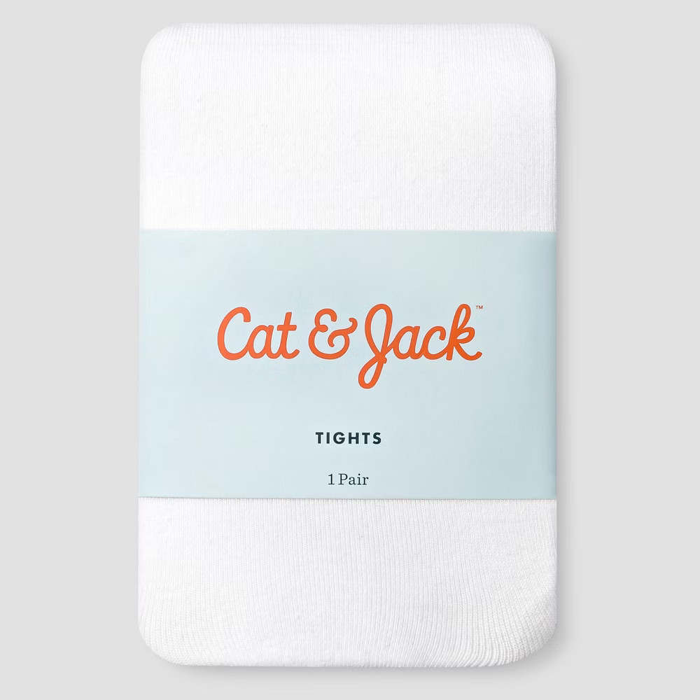 Baby Girls' Solid Opaque Tights - Cat & Jack White 12-24M | Target