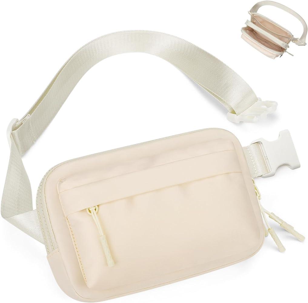 Fanny Packs for Women Men,Belt Bag with 4 Zipper Pockets,Waterproof Crossbody Bag,Fashion Waist P... | Amazon (US)