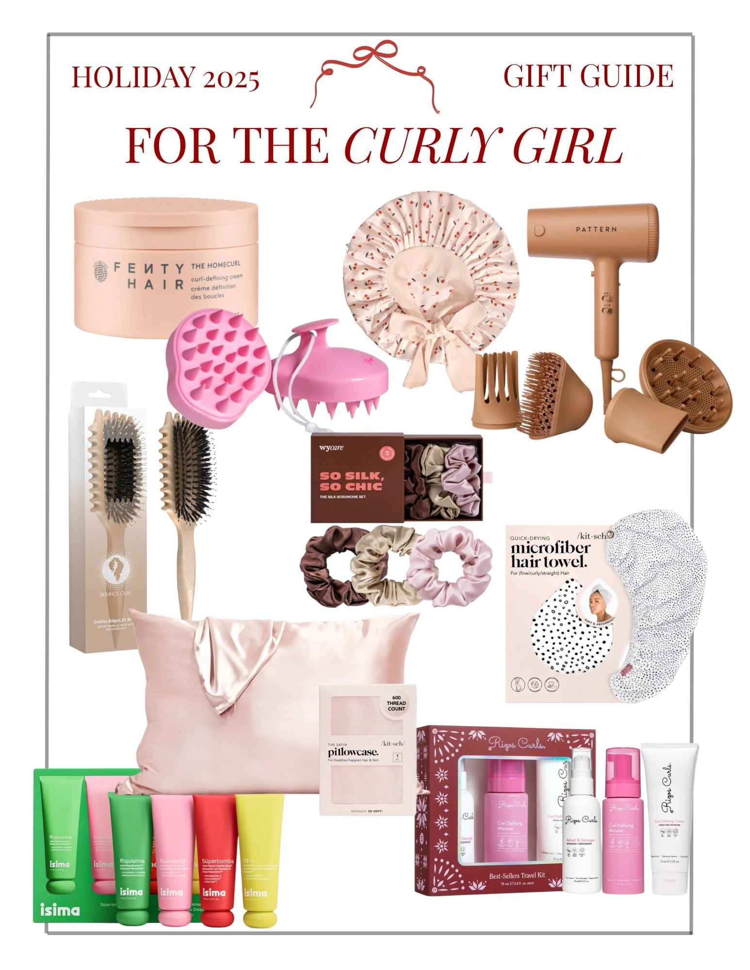 Starting this holiday season’s gift guides off for the curly girls ! The perfect gifts the curly girl in your life will love from diffusers, silk pillowcases, and gift sets from Rizos Curls, Pattern & Isima 

#LTKHoliday #LTKGiftGuide #LTKSeasonal