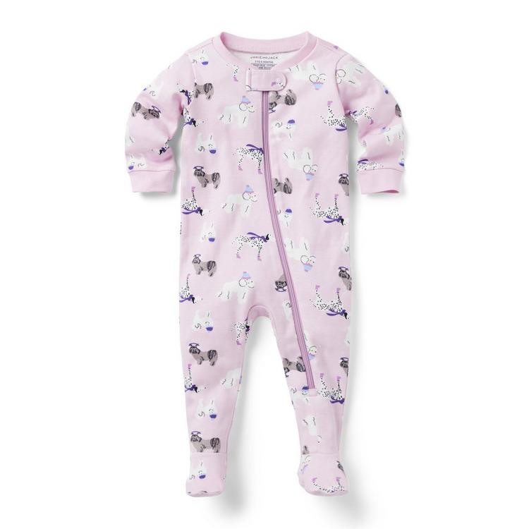 Baby Good Night Footed Pajama In Cozy Dog | Janie and Jack