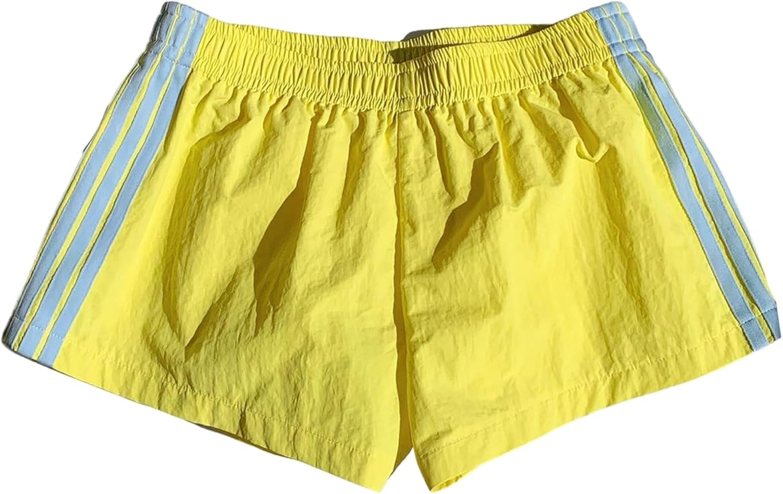 MakeMeChic Women's Striped Summer Shorts Workout Running Shorts Mini Micro Sweat Track Shorts Gym... | Amazon (US)