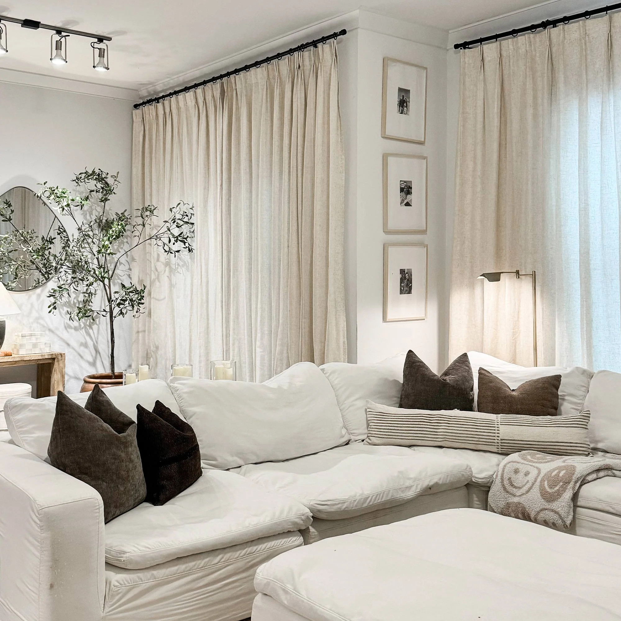 Bensen Linen Semi Sheer Curtains | Curtarra