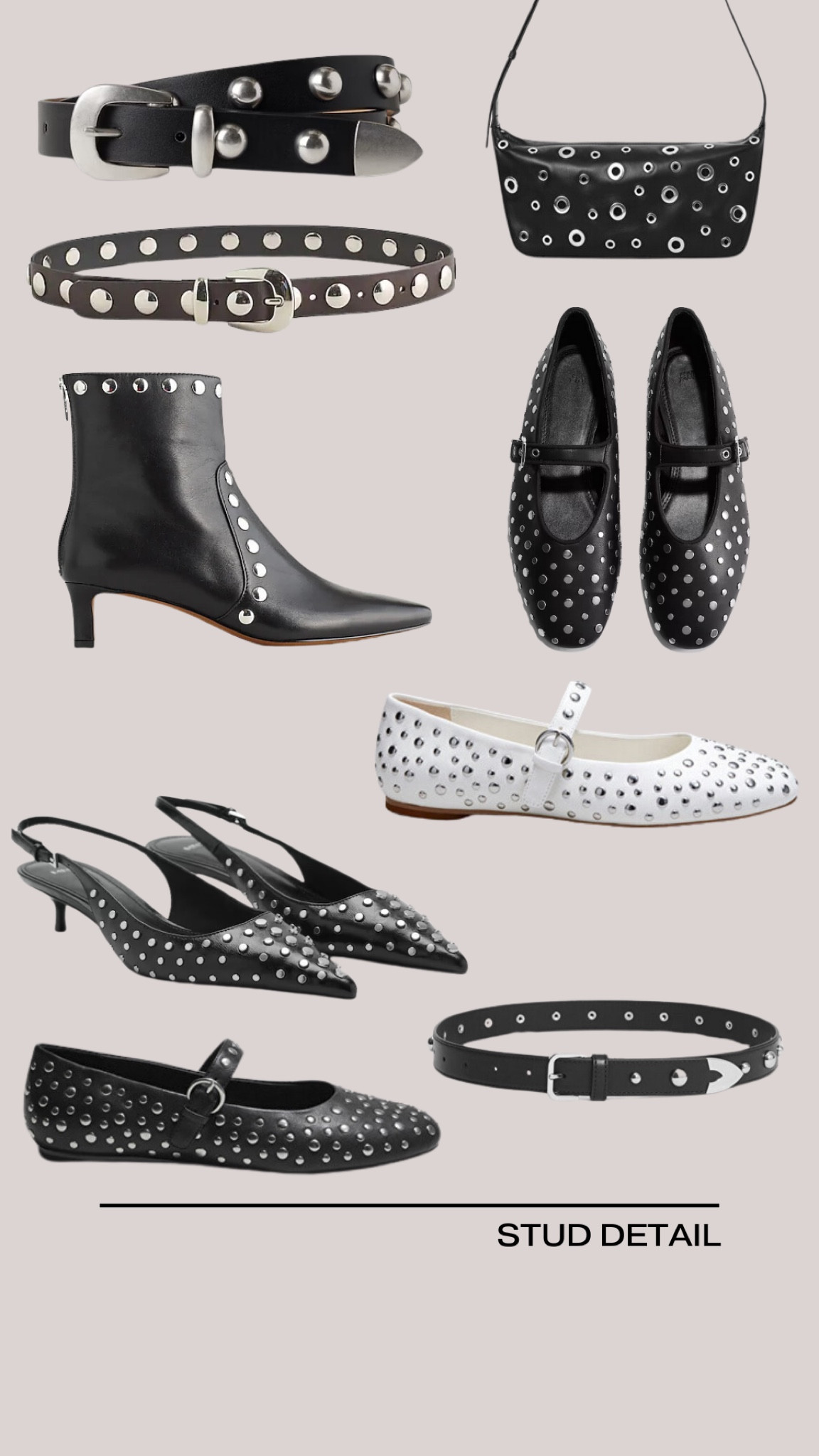 Stud detail trend, ballet flats, ankle boots, belt, kitten heels

#LTKStyleTip #LTKSeasonal #LTKShoeCrush