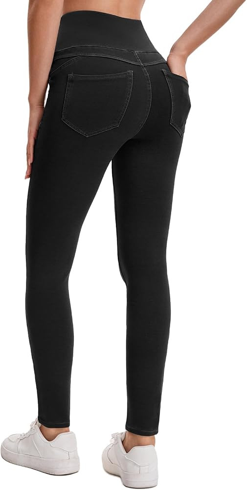 Stretchy Jeans for Women High Waisted Jeggings Tummy Control Slim Fit Jeans Pull On with Pockets ... | Amazon (US)