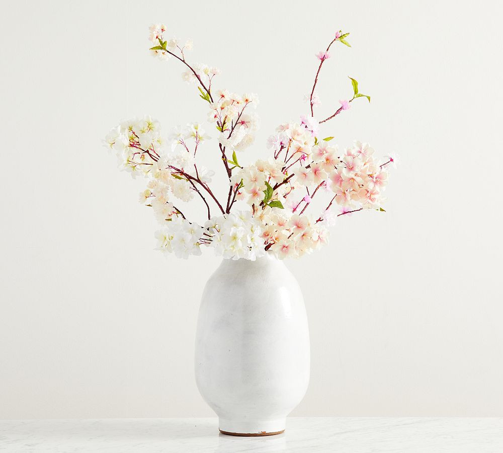 Faux Elevated Mixed Cherry Blossom Bundle | Pottery Barn (US)