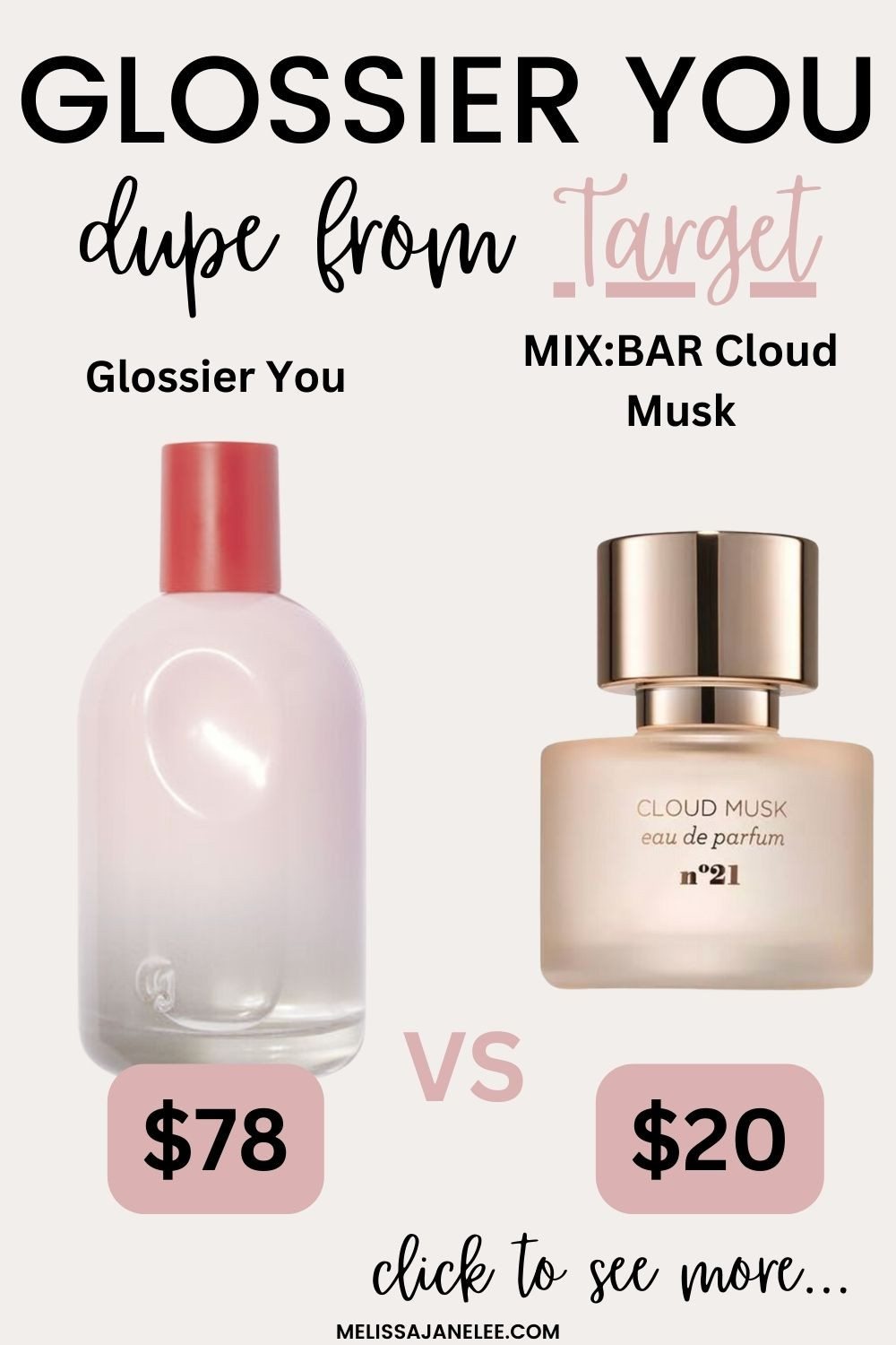 Found it: the perfect dupe for Glossier You, and it’s from Target! 😍 Meet Cloud Musk – your new affordable signature scent. 🌸 Soft, fresh, and oh-so-dreamy, it gives all the Glossier vibes for a fraction of the price. 🌟 Ready to smell amazing on a budget? Run, don’t walk! 🛒💨 #FragranceDupe #TargetFinds  #BudgetBeauty #GlossierYouDupe #LTKbeauty 

 #LTKCyberWeek #LTKFindsUnder50 #LTKBeauty