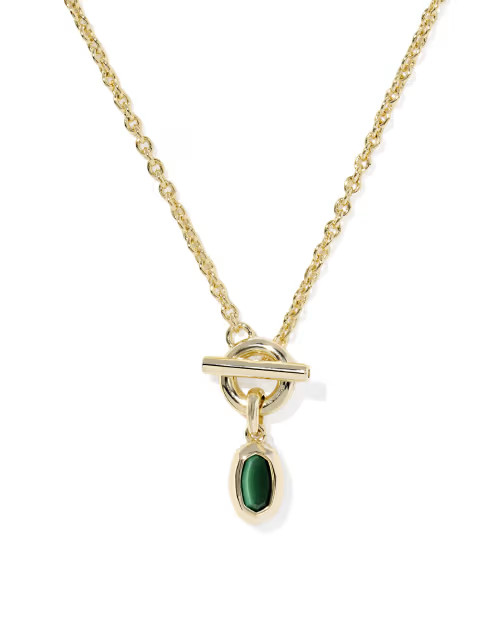 Mini Elisa Toggle Gold Short Pendant Necklace | Kendra Scott