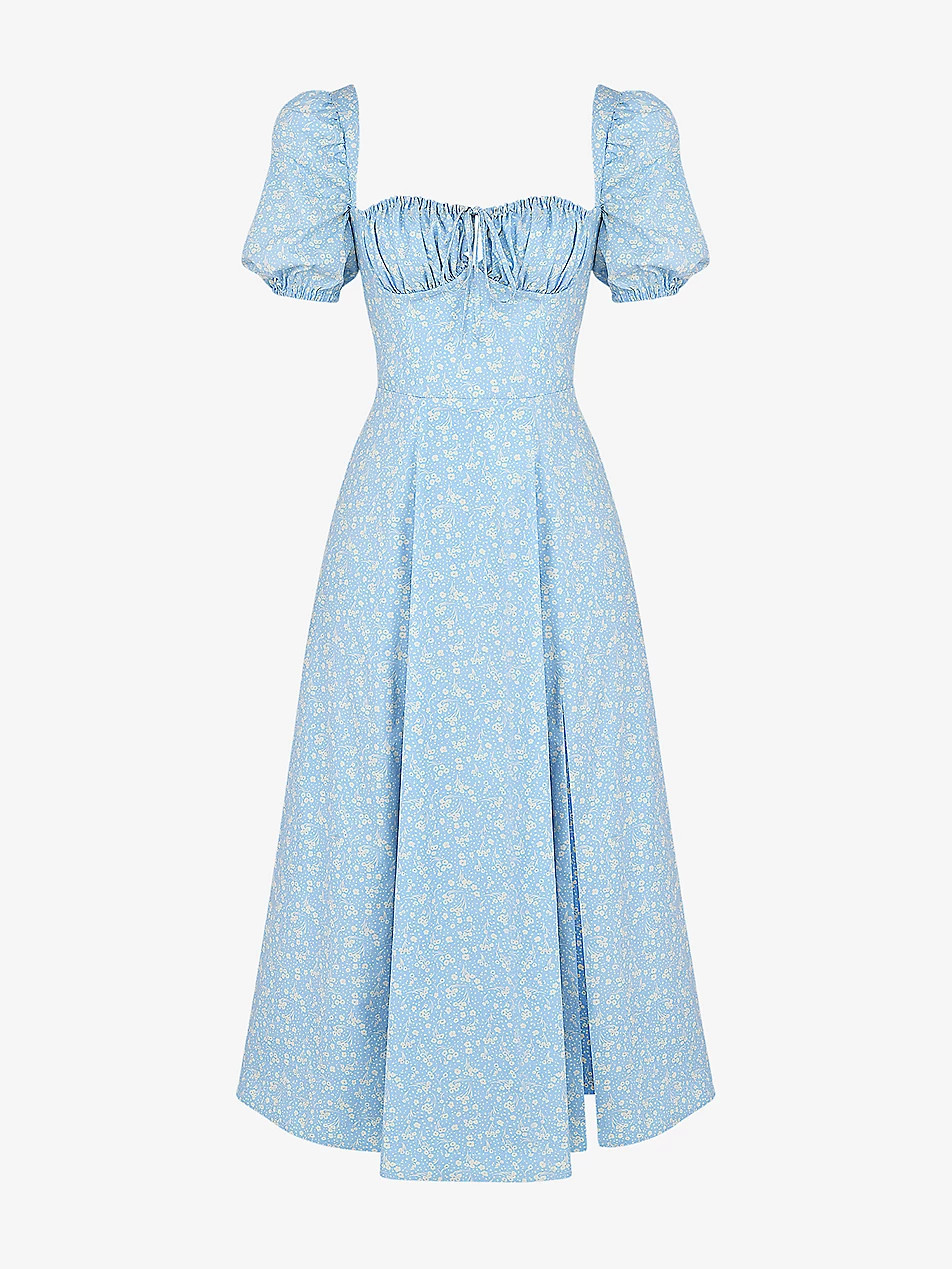 Tallulah floral-print cotton-blend midi dress | Selfridges
