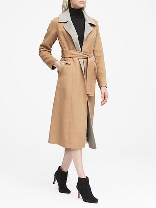 JAPAN ONLINE EXCLUSIVE Wool-Blend Coat | Banana Republic US