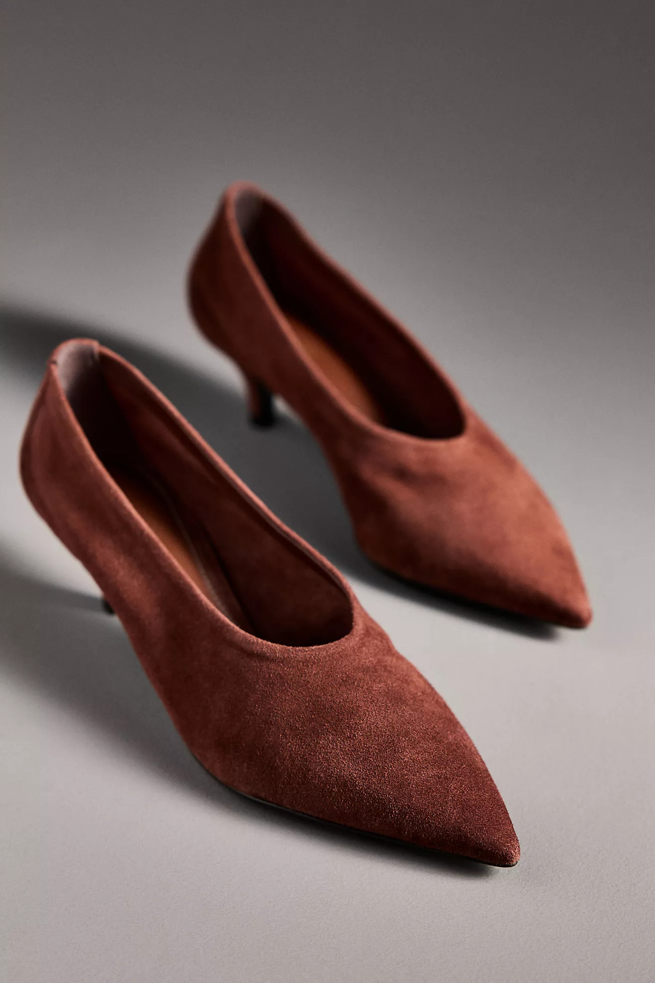 By Anthropologie Pointed-Toe Kitten-Heel Pumps | Anthropologie (US)
