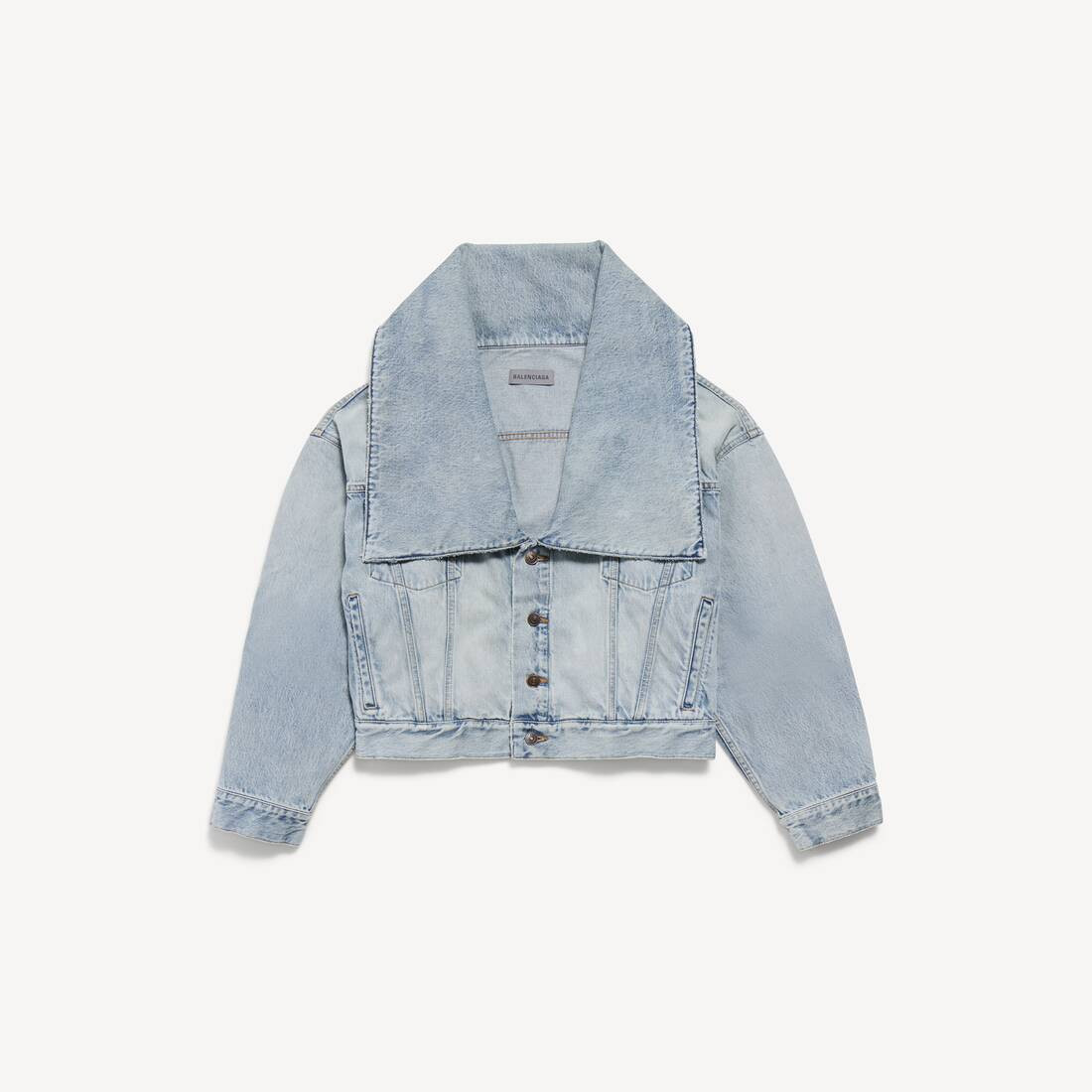 Standing collar boxy jacket | Balenciaga