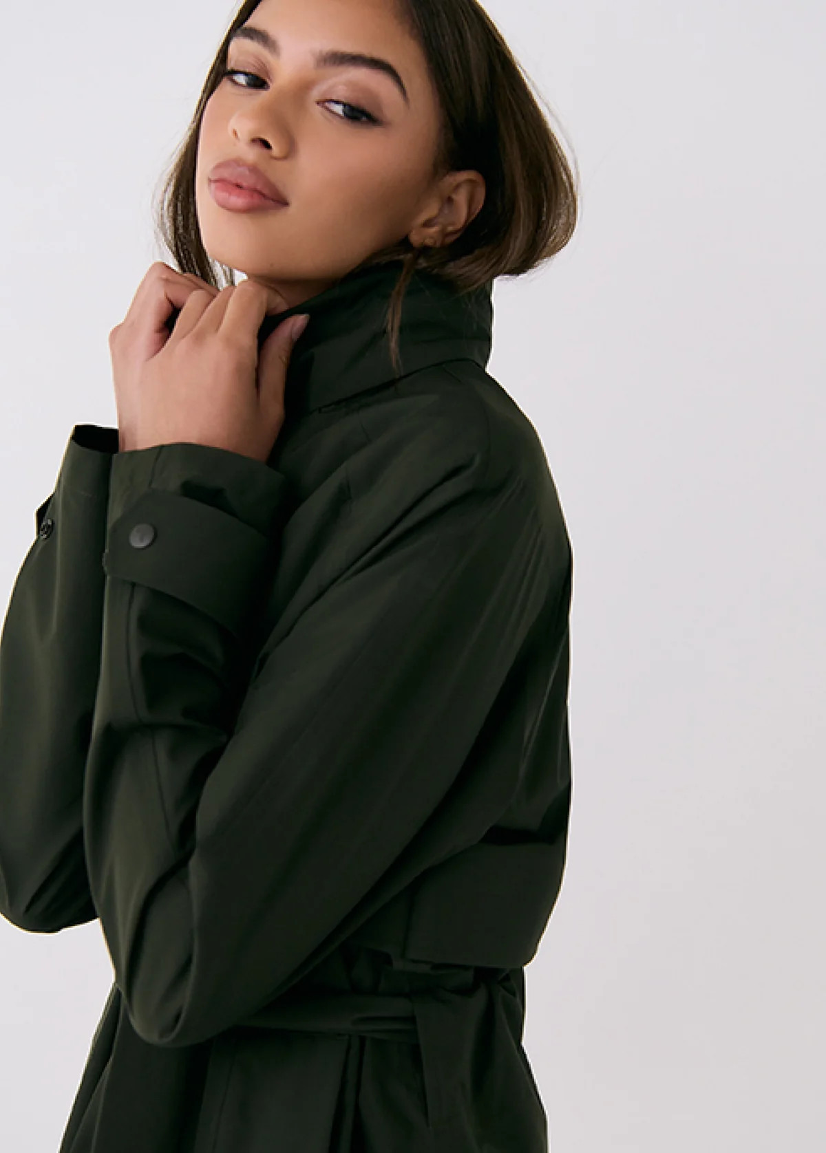 Alizé Trench Coat - Olive | Lolë US