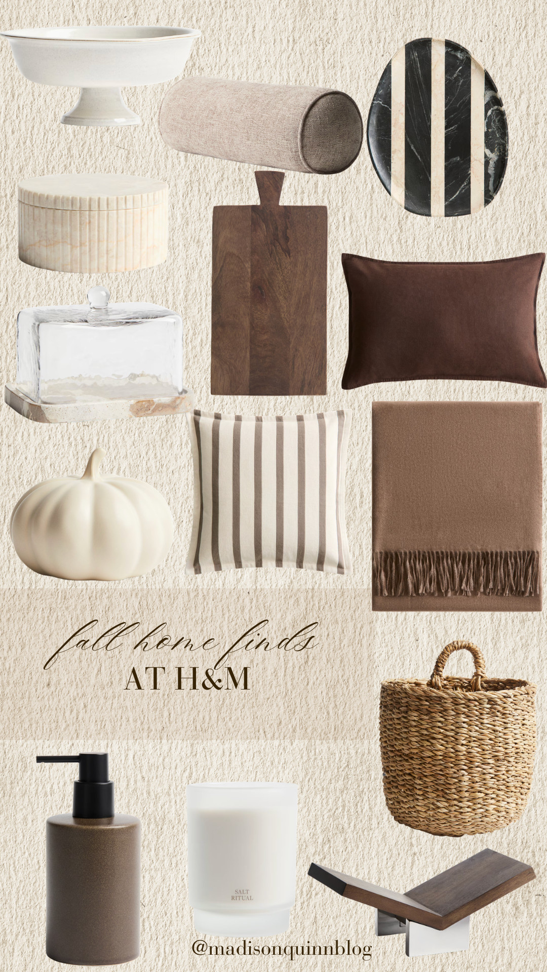 H&M has some great affordable home decor!

fall home decor home finds throw pillows marble throw blanket kitchen finds neutral home pumpkin 

 #LTKSeasonal #LTKHome