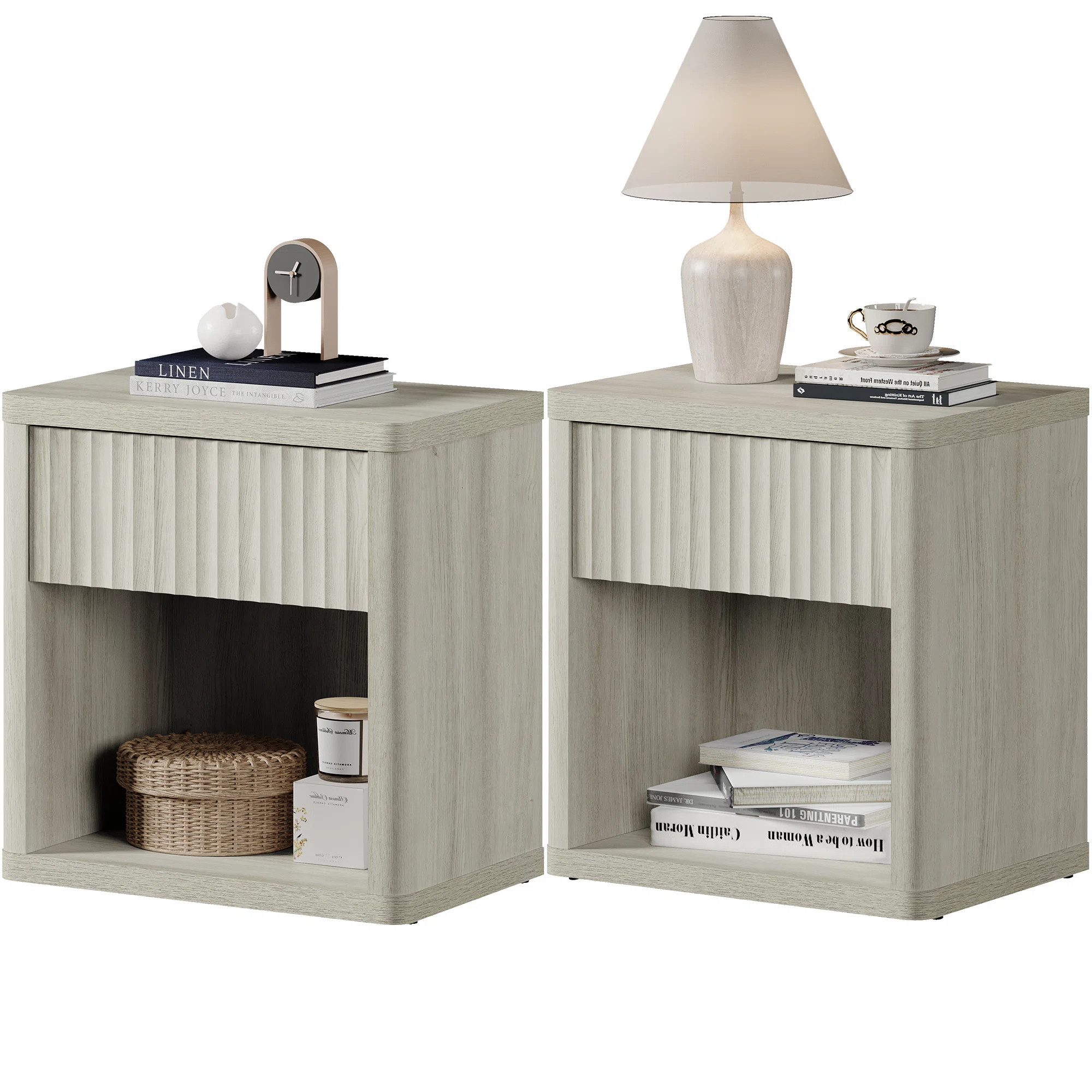 Cesiro 1 - Drawer Nightstand (Set of 2) | Wayfair North America