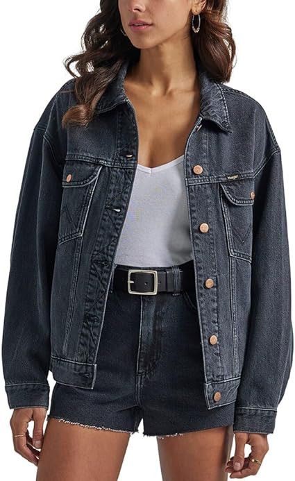 Wrangler Women's Denim Trucker Jacket - 112334593 X- US | Amazon (US)