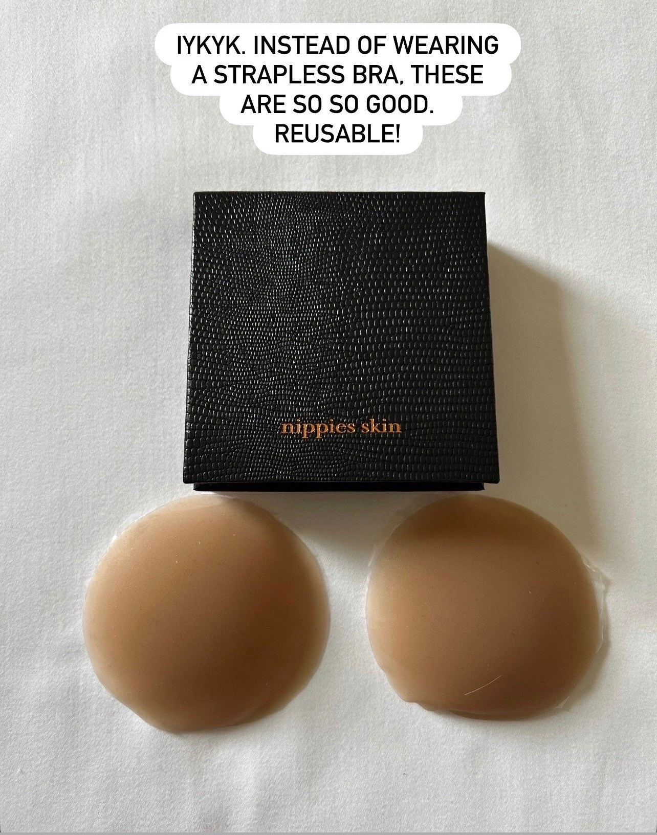 Love wearing these instead of a bra! Reusable !

#LTKOver40 #LTKgrwm