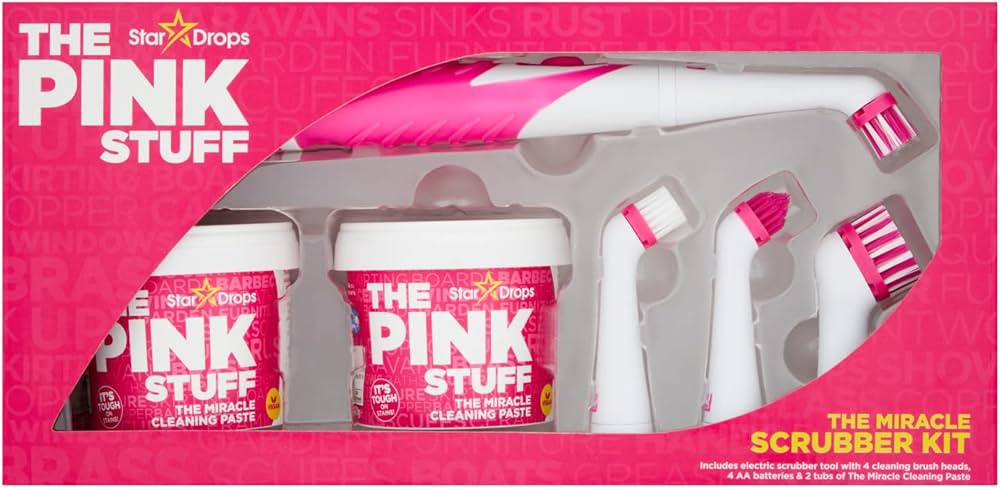 Stardrops - The Pink Stuff - The Miracle Scrubber Kit - 2 Tubs of The Miracle Cleaning Paste With... | Amazon (US)