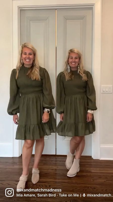 One dress 2 ways… it’s all about mixing and matching if you ask me. Use the linked shoes and layering pieces to dress it up or down! 

#LTKstyletip #LTKSeasonal #LTKshoecrush