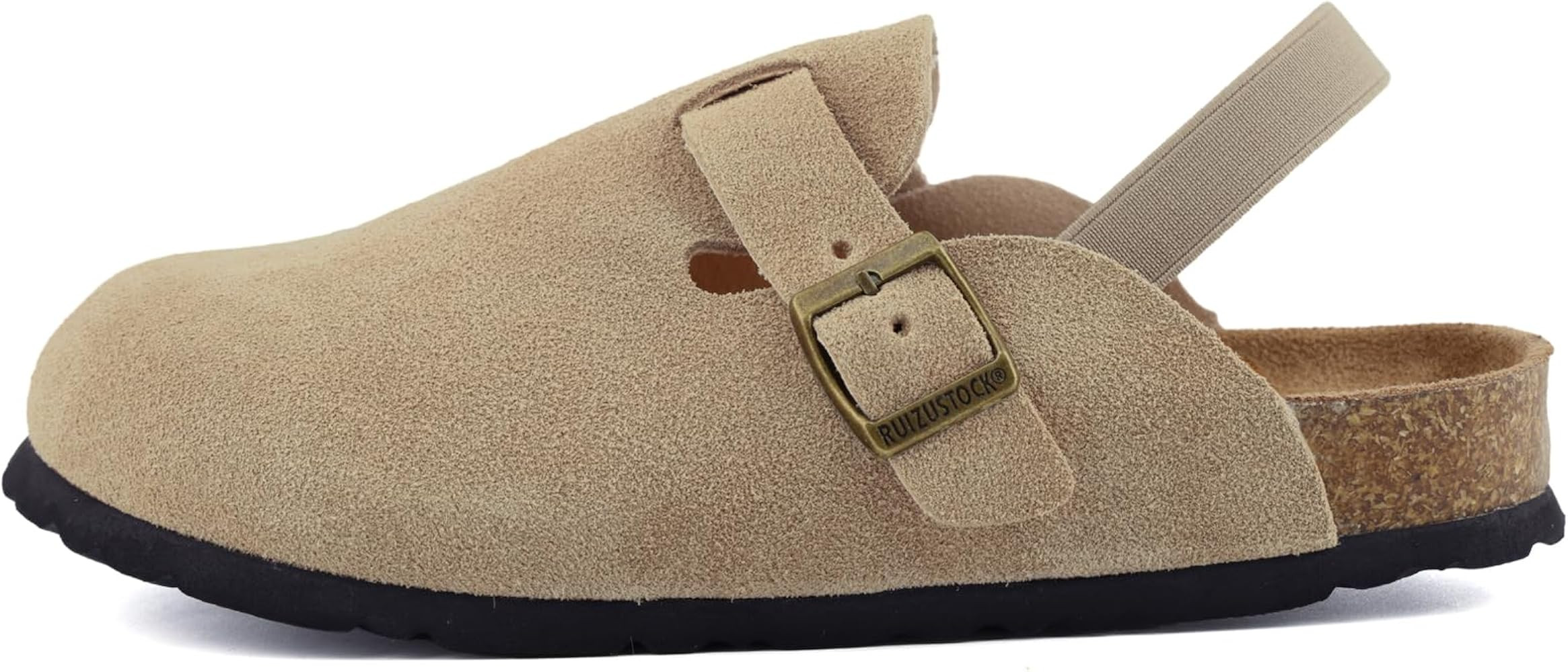 Kids Suede Clogs Toddler Clogs Slip-on Boys Girls Leather Shoes Cute Sandals Classic Cork Adjusta... | Amazon (US)