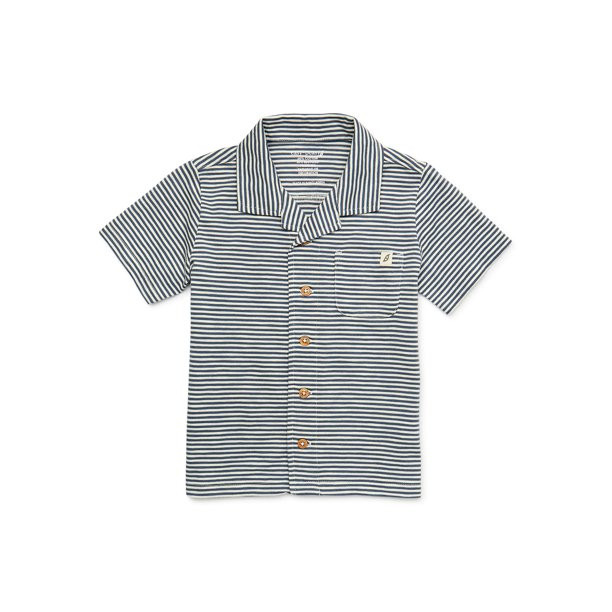 easy-peasy Toddler Boy Short Sleeve Camp Shirt, Sizes 12 Months-5T | Walmart (US)