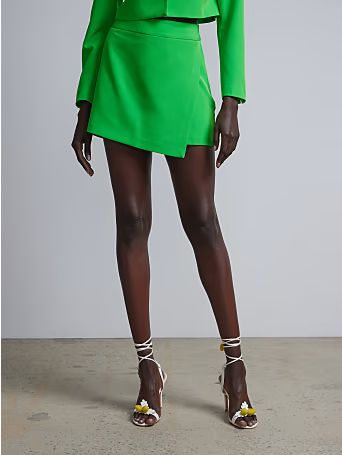high-waisted tailored skort | New York & Company