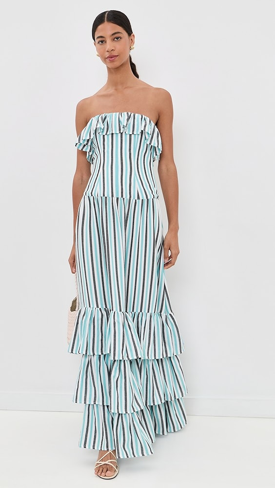 The Ruffled Corset Maxi Dress | Shopbop
