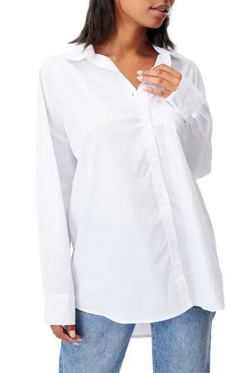 Lily Frill Collar Long Sleeve Tunic Shirt | Nordstrom Rack